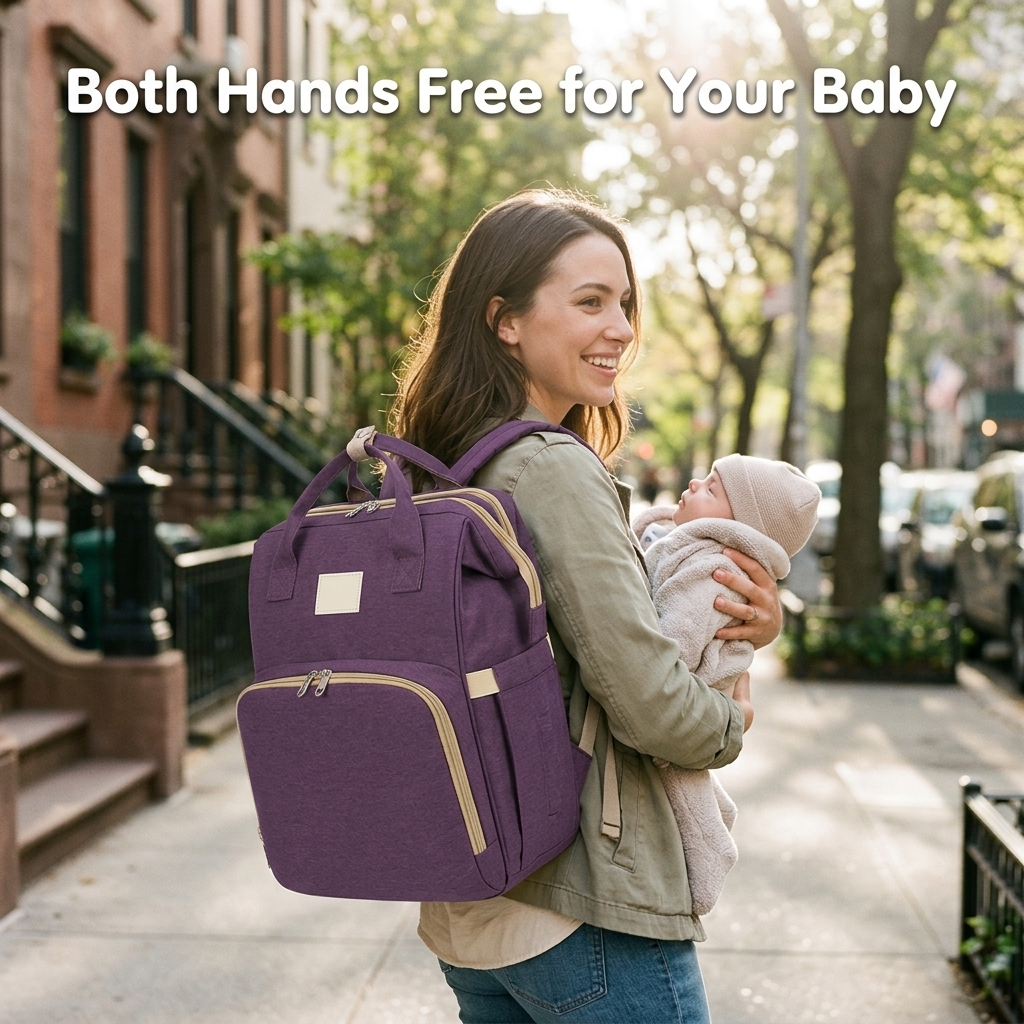 Both hands free for your baby