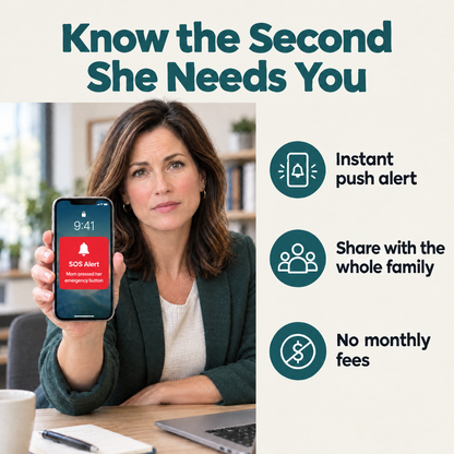SOS alert notification on the phone